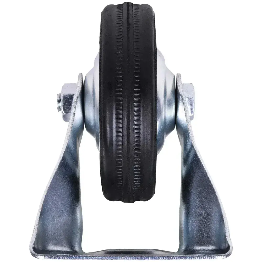 Rodízio de borracha 3 75MM fixo preto Worker — fotografia 7