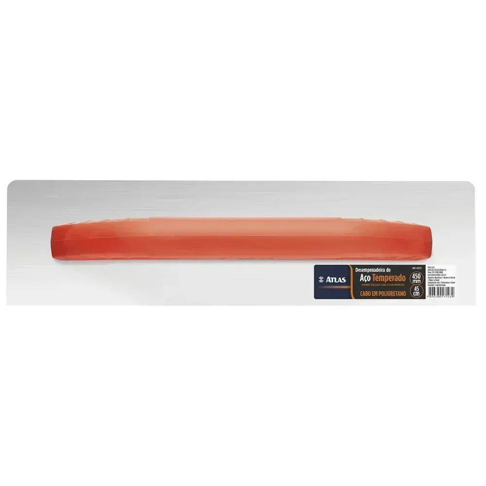 Desempenadeira de aço temperado reto fechado 12X45CM Atlas — fotografia 7