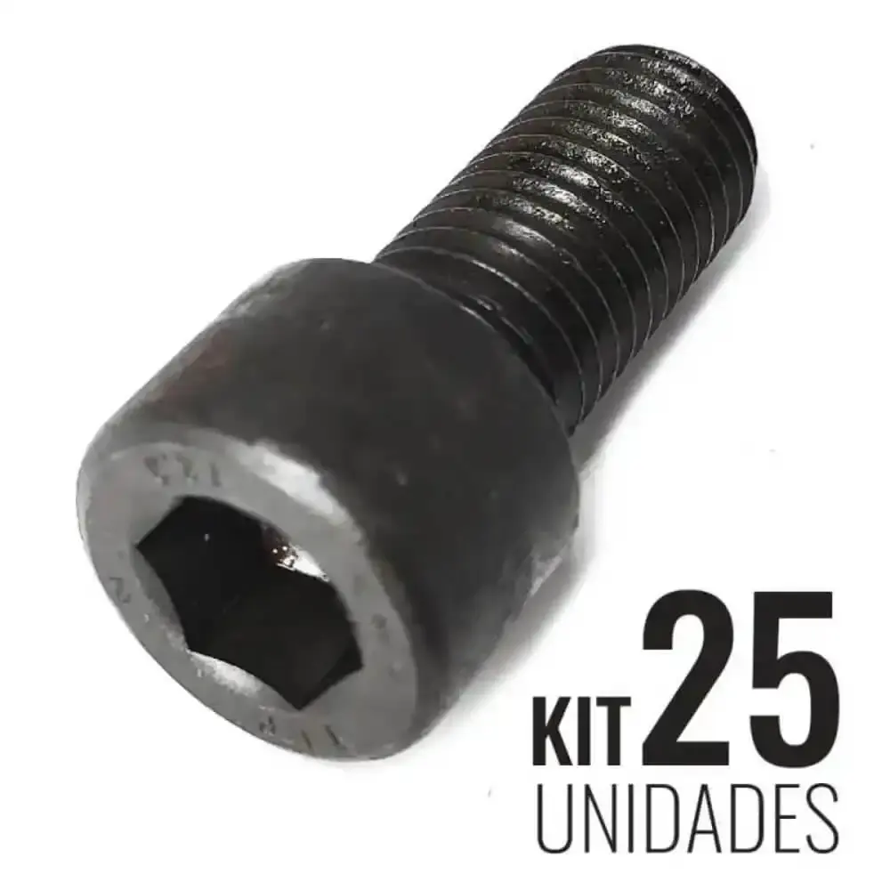 Parafuso Allen 18 x 40 MM Cabeça Cilíndrica Sextavado Interno Kit 25 Peças PA135180401A TELLEP — fotografia de referência