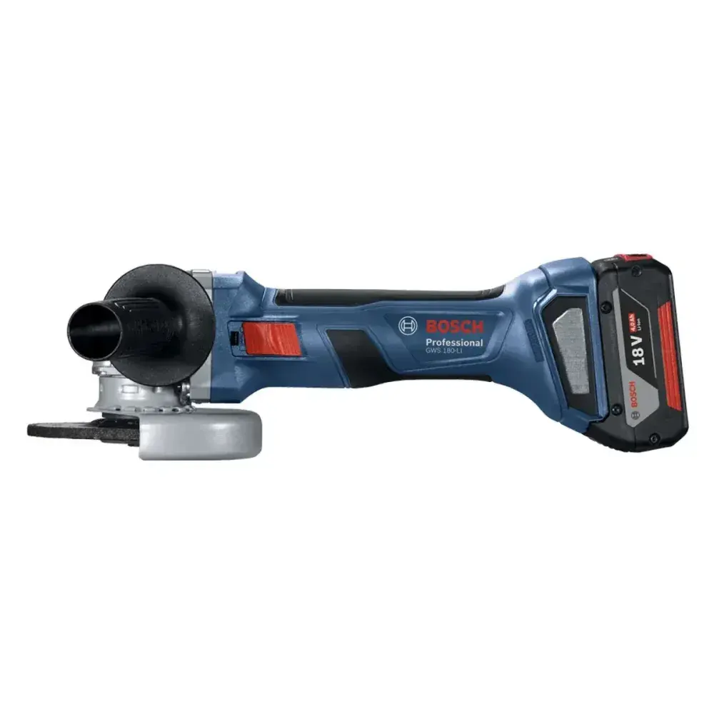 Esmerilhadeira angular gws 180-LI 700W a bateria 18V Bosch — fotografia 8