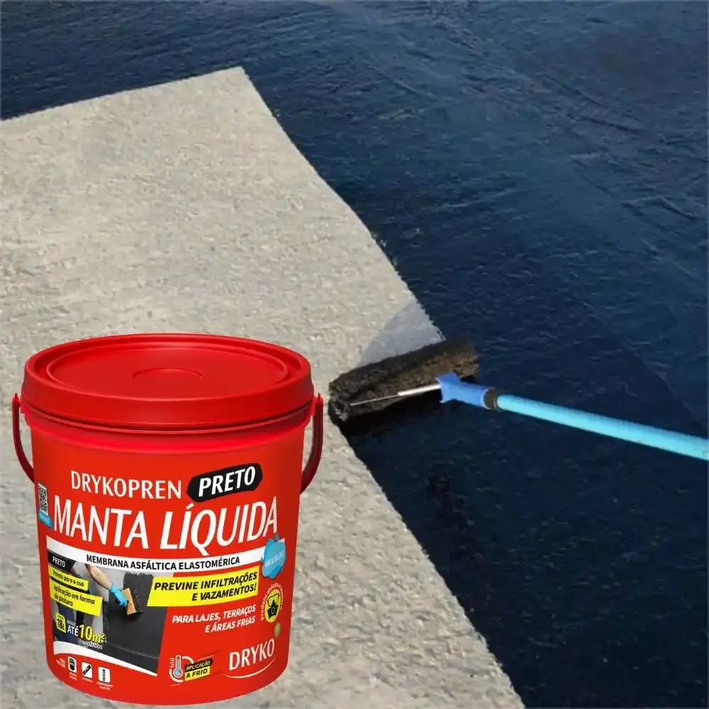 Manta líquida asfáltica drykopren 18 litros preto Dryko — fotografia 3