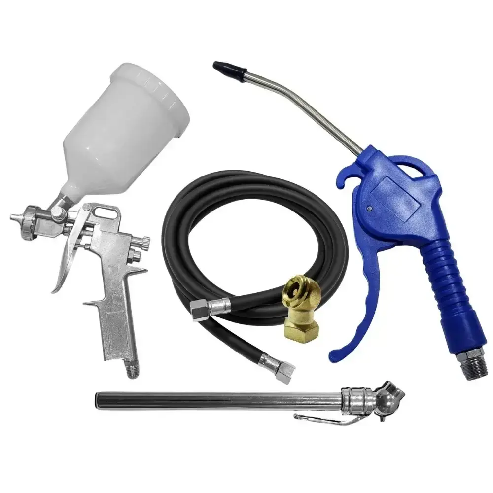 Compressor portátil lub 8,6PÉS 2HP 25 litros com kit multiuso 5 pçs evald tractor combrasil 220 V Compbrasil — fotografia 3