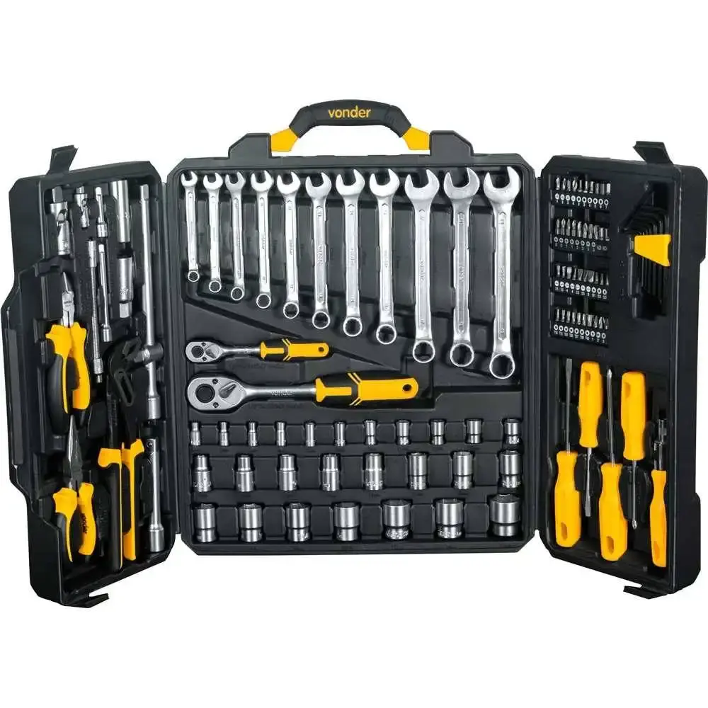Kit de ferramentas com 110 peças cromo vanadium Vonder — fotografia 3