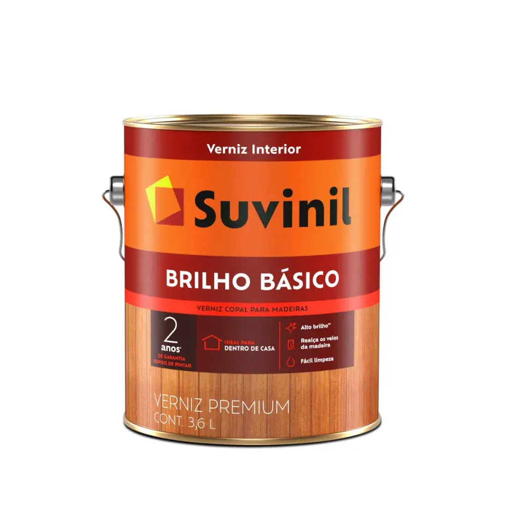 Verniz copal premium brilho básico 3,6L Suvinil — fotografia de referência