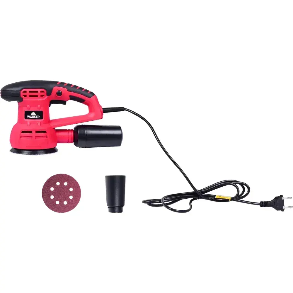 Lixadeira roto orbital 125MM 430W 220V Worker — fotografia 7