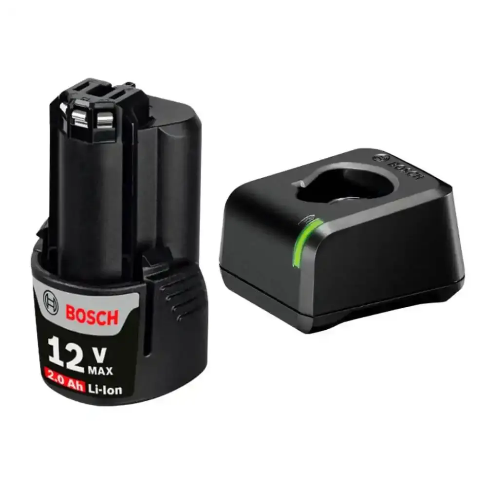 Kit furadeira parafusadeira GSR 120-LI 12V Bosch e jogo 10 brocas aço rápido MTX — fotografia 5