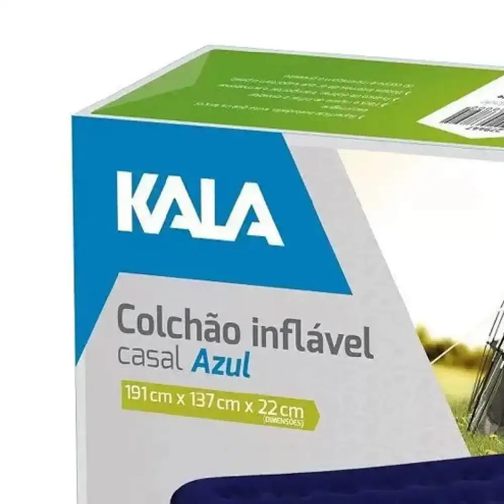 Colchão de casal inflável azul Kala — fotografia 4