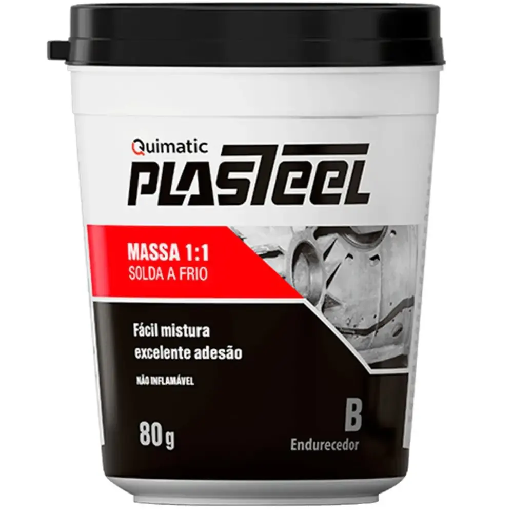 Massa epóxi plasteel solda a frio 1:1 450G PM1 Tapmatic — fotografia 3
