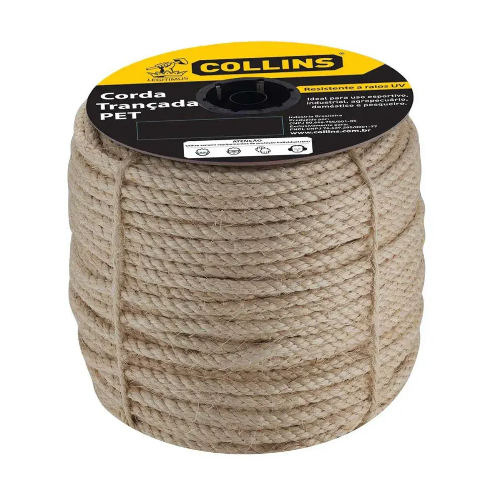 Corda torcida sisal 10MM Collins - metro — fotografia de referência