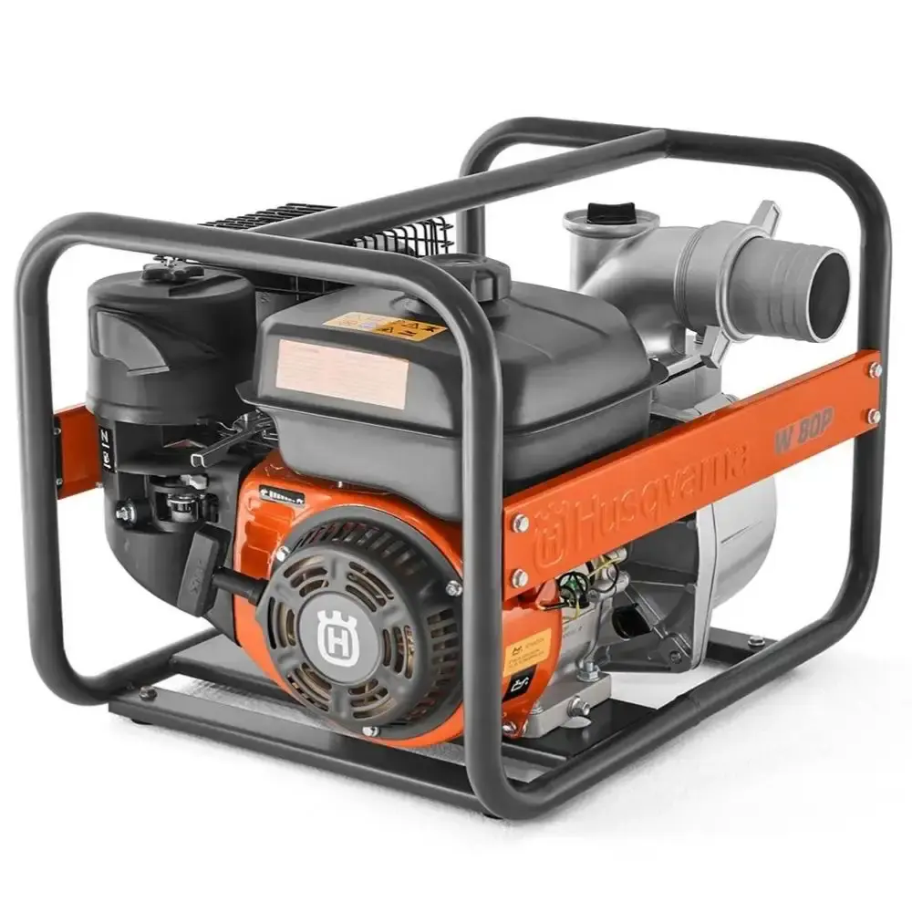 Motobomba a gasolina auto escorvante 5,7 HP 4 tempos W80P Husqvarna — fotografia 2