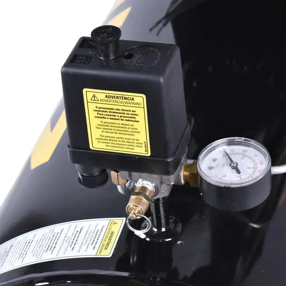 Compressor de pistão AUDAZ-MCSV20 200L 5HP 20PCM 220V trif Schulz — fotografia 10