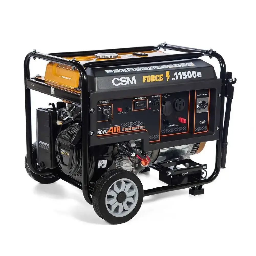 Gerador de energia à gasolina 10KVA 4T partida elétrica com AVR GM 11500E CSM — fotografia de referência