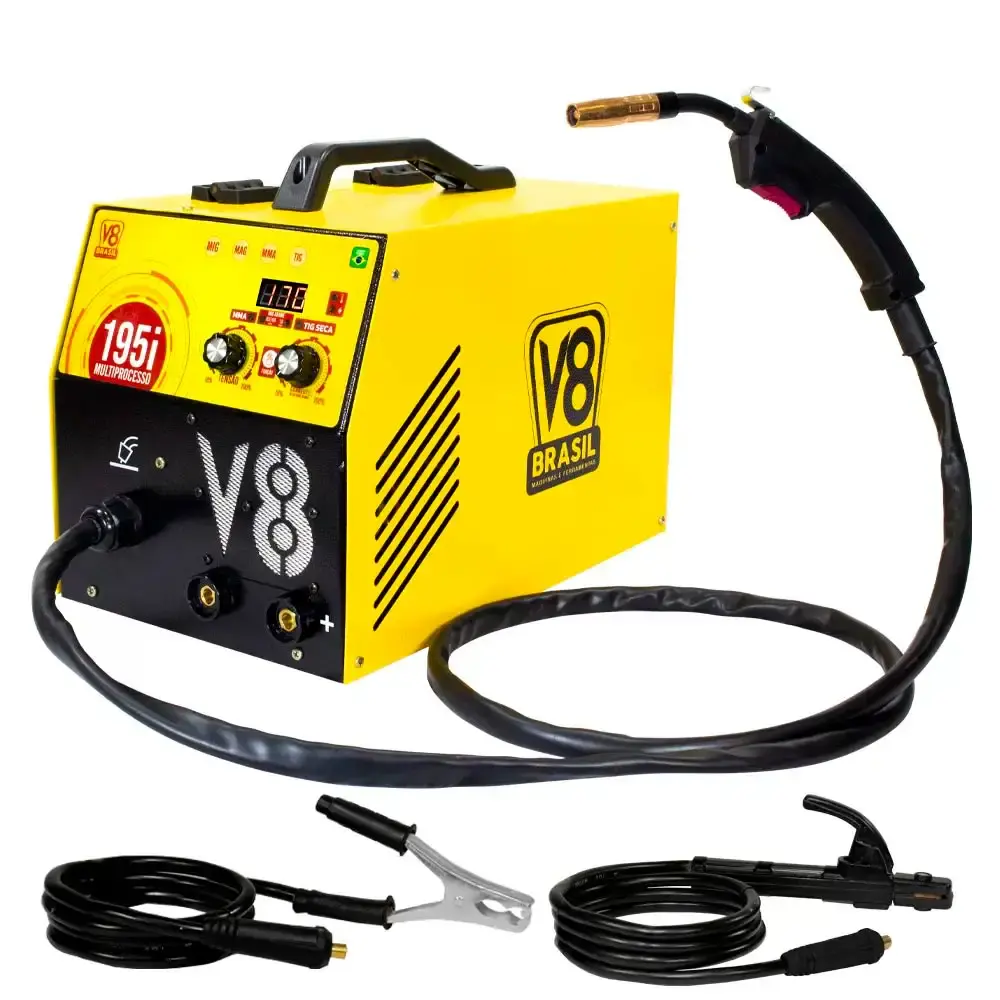 Máquina de solda 195A multiprocesso 195I 220V mono V8 — fotografia de referência