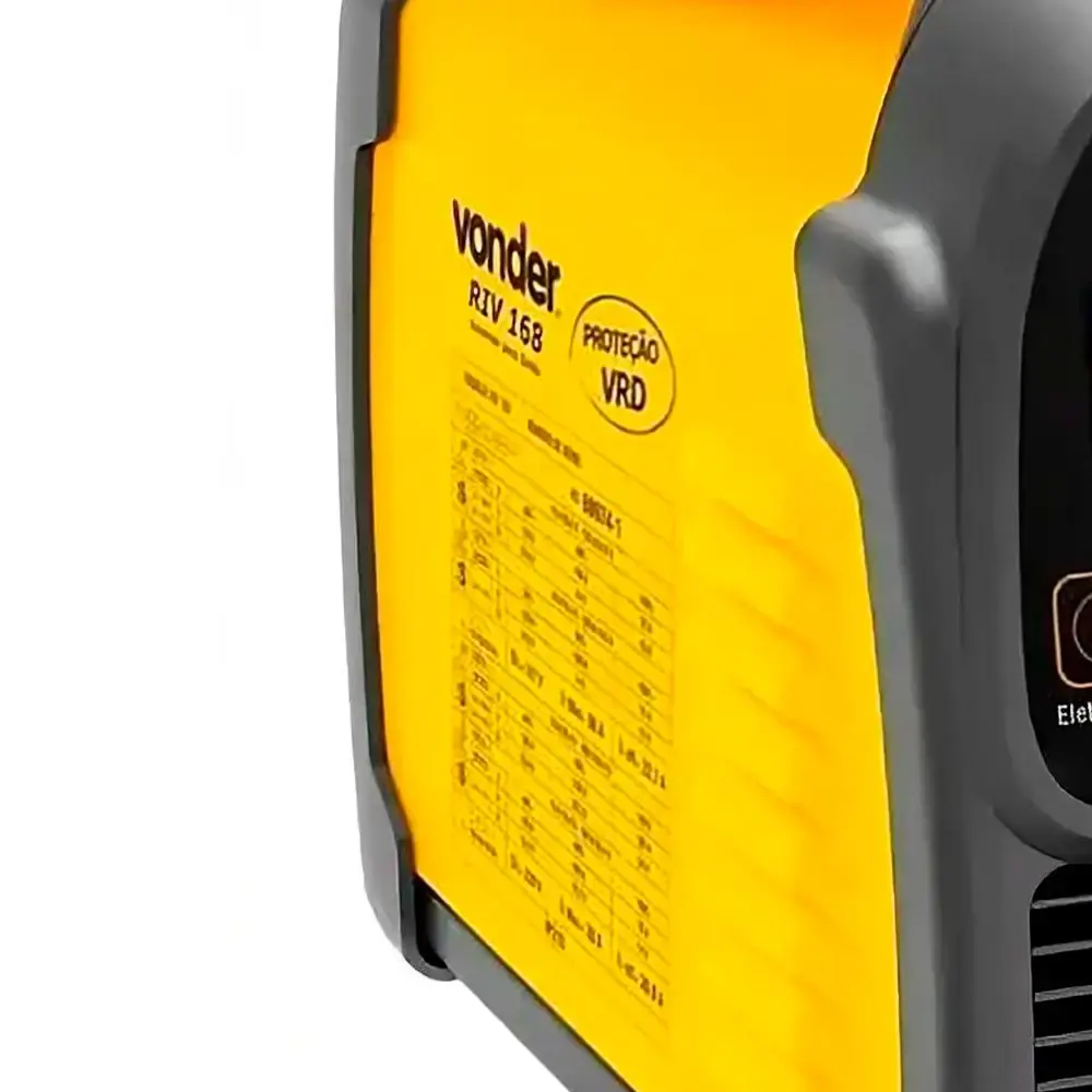 Solda inversora com display LED RIV-168 bivolt 6878168000 Vonder — fotografia 5