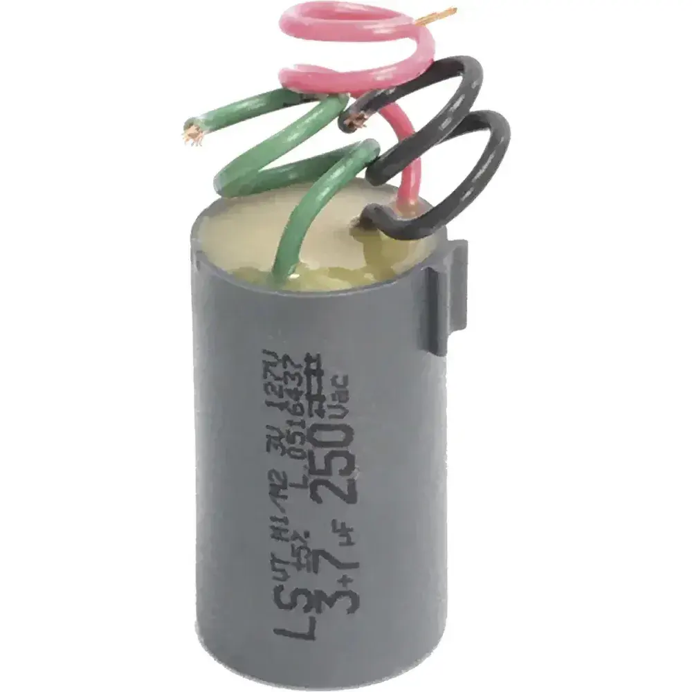 Capacitor 3 fios 250 vac 4+6 uf 10 peç Liege — fotografia de referência