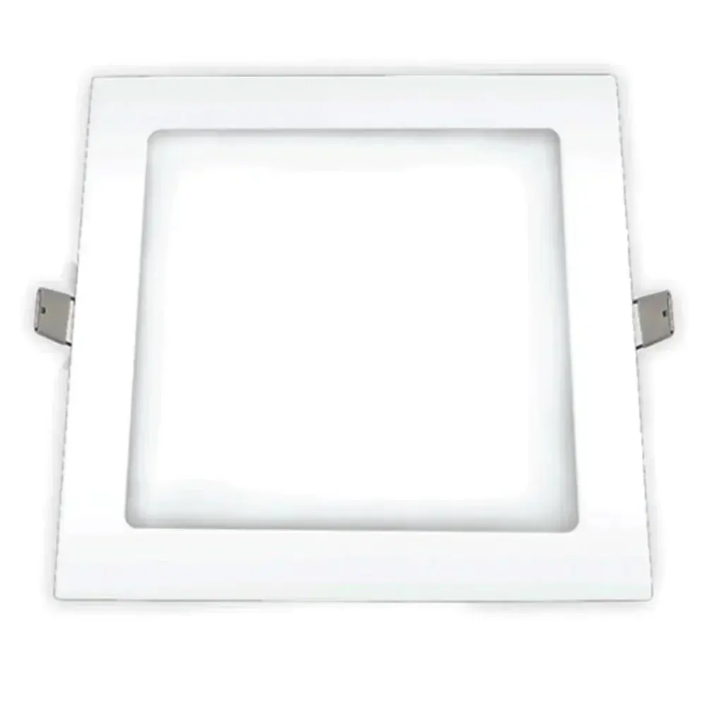 Painel led embutir 18W biv 4000K quadrado Ourolux — fotografia 3