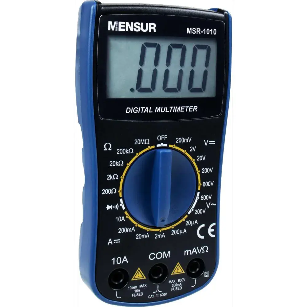 Multímetro digital MSR-1010 cat iii 600V da Mensur — fotografia 11