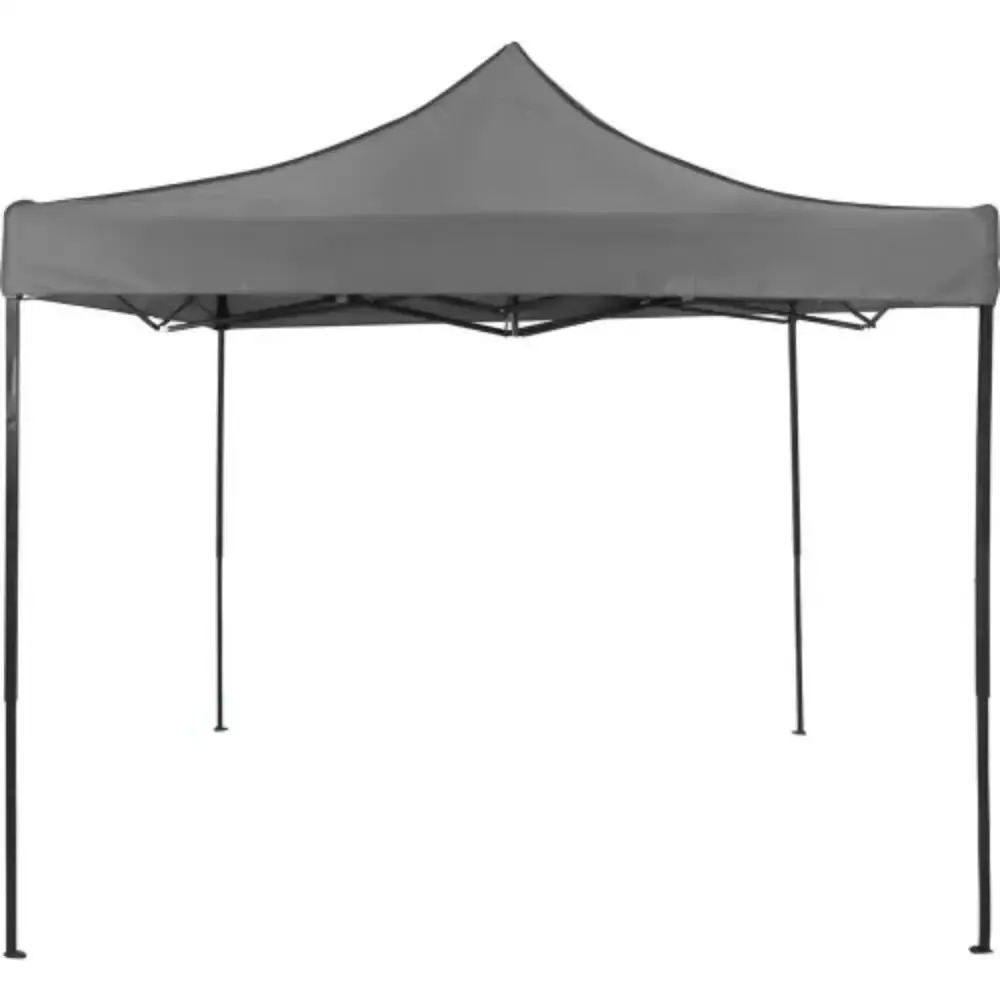 Tenda gazebo 3X3 dobrável cinza pagoda 334308 Belfix — fotografia 6
