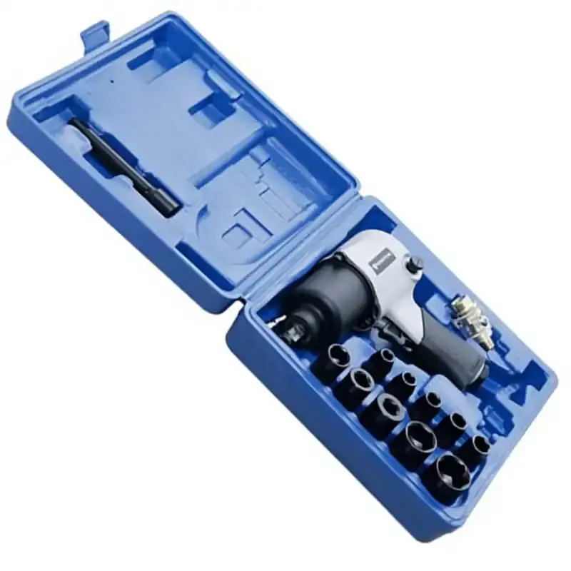 Chave de Impacto Pneumática 1/2 POL 58 KGFM 7500 RPM c/ Kit 17 Peças RP7807 RONGPENG — fotografia 2
