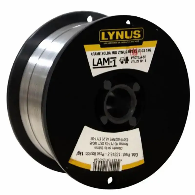Arame para solda MIG 0.8 MM rolo 1.0 KG LAM-1 Lynus