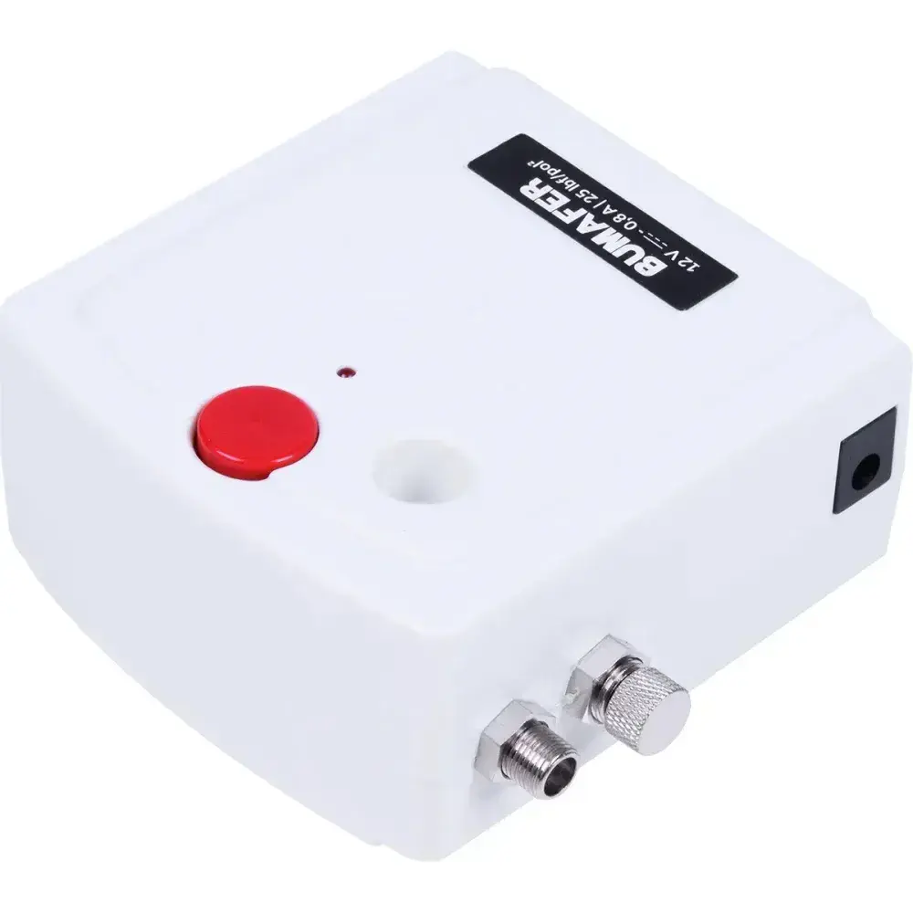 Pistola aerografo com mini compressor 10 peç Bumafer — fotografia 11