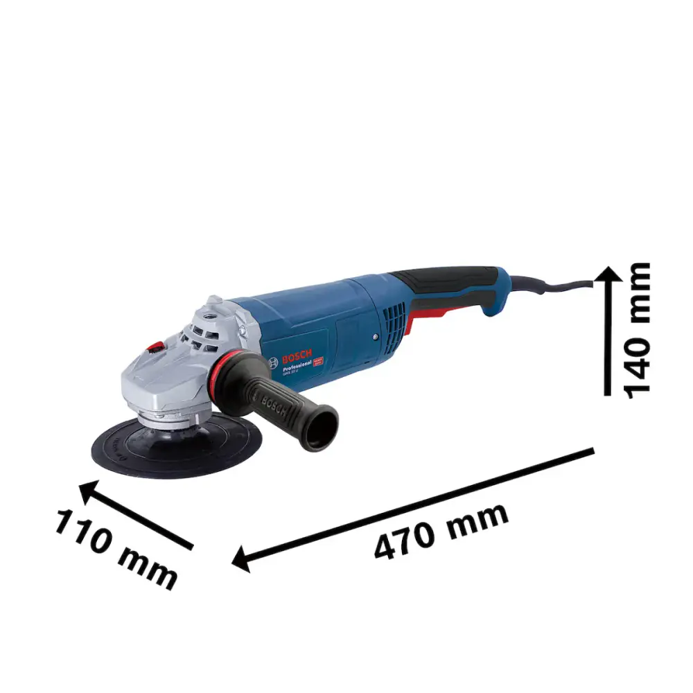 Lixadeira angular industrial 7 POL 2200W GWS 22U Bosch 220 V — fotografia 5