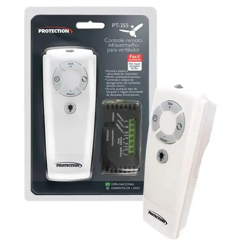 Controle remoto universal para ventilador de teto PT-355 protection — fotografia de referência