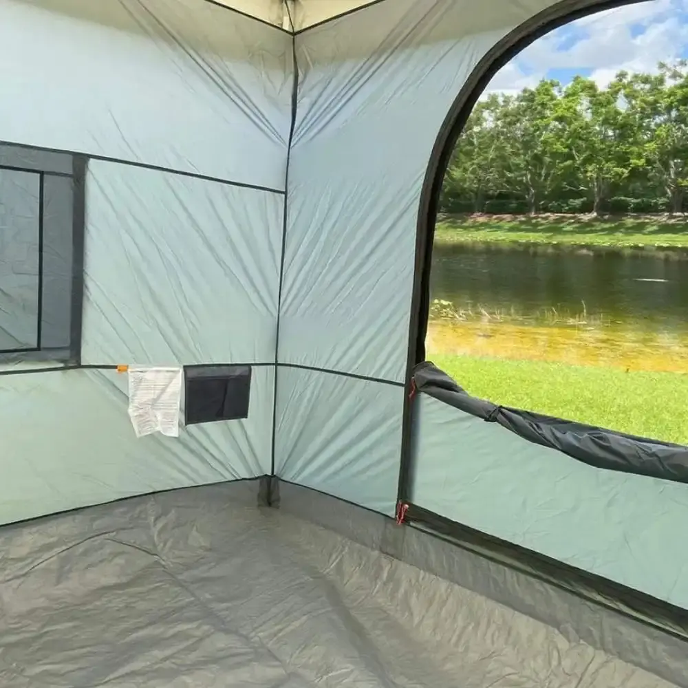 Barraca para Gazebo Dobrável 3 x 3 Metros Cinza e Preto BEL — fotografia 7