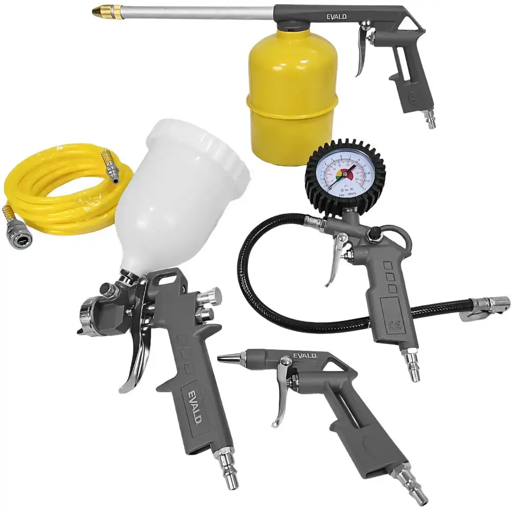 Conjunto de pintura multiuso para compressor de ar 5 peças ekmc-sp Evald — fotografia de referência