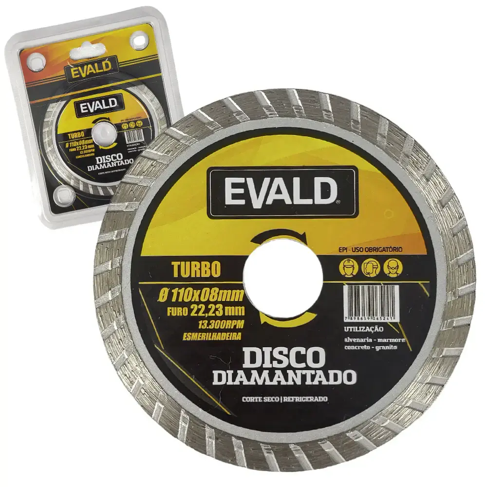 Disco de corte diamantado turbo 4 POL 11001 Evald — fotografia de referência