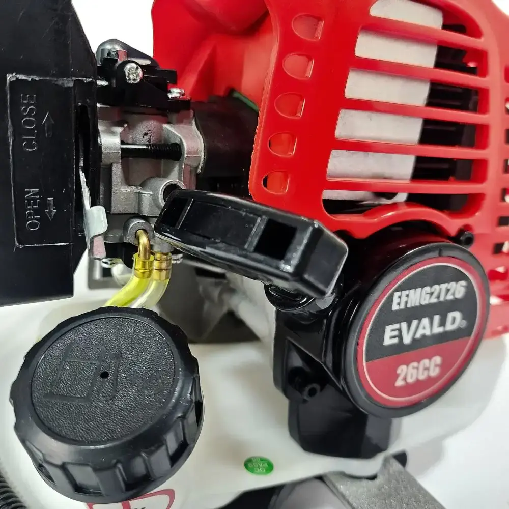 Furadeira de mourão a gasolina 26CC 2T reversão com 2 brocas Evald — fotografia 3