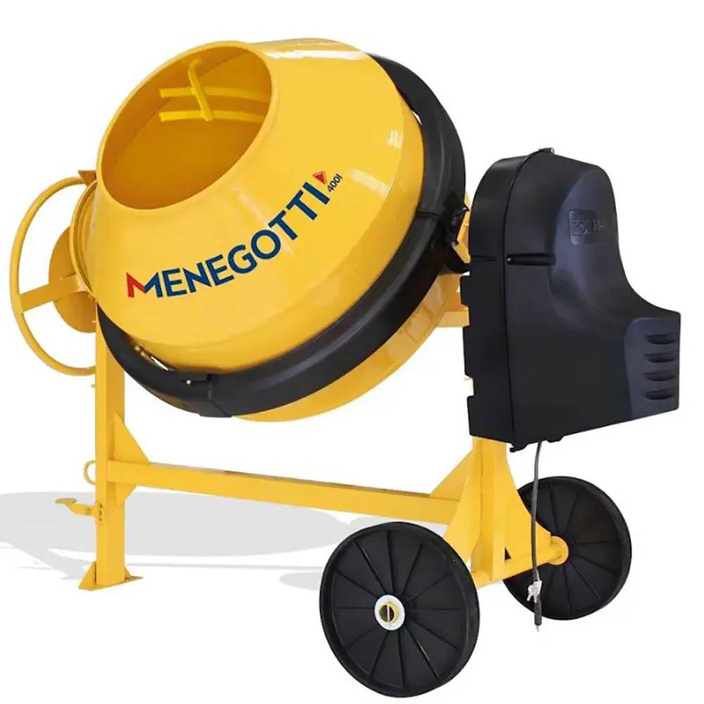 Betoneira prime monofásico 400L 4P 2CV Menegotti — fotografia de referência