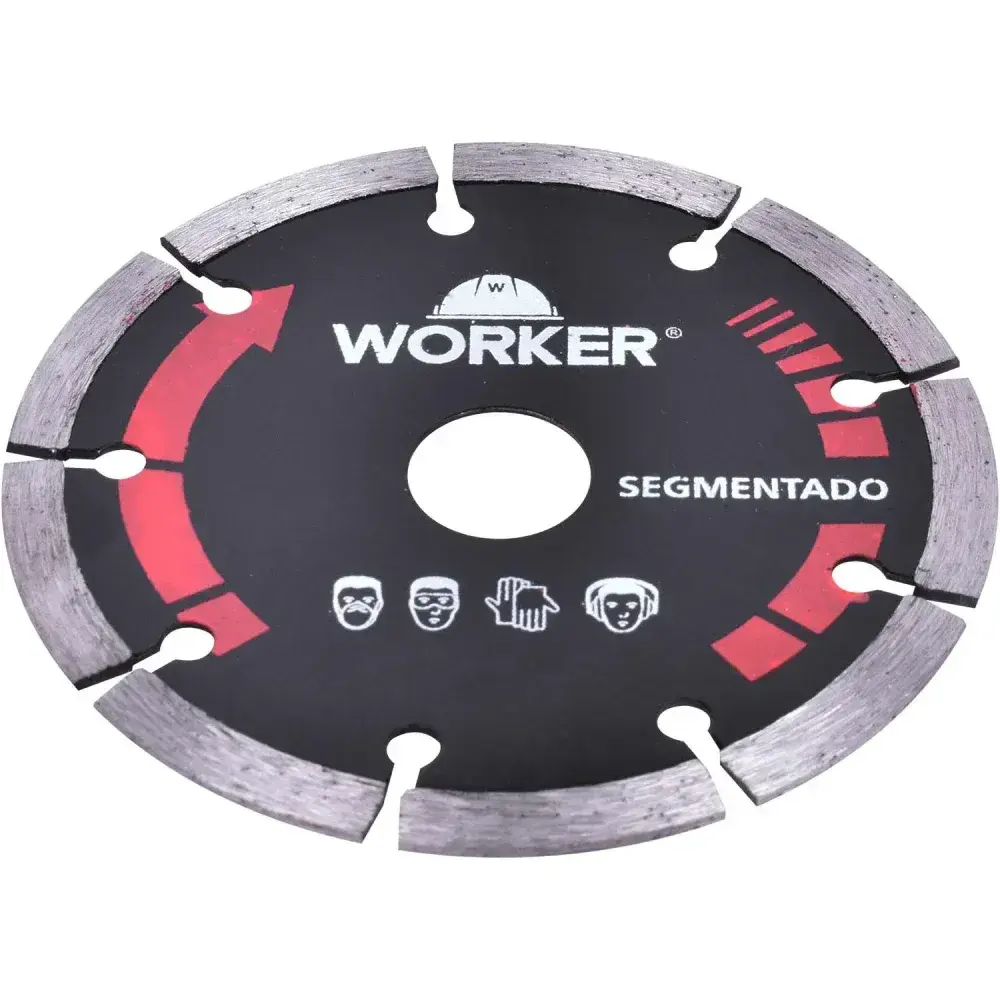 Disco diamantado segmentado 125MM x 22,23MM Worker — fotografia 7