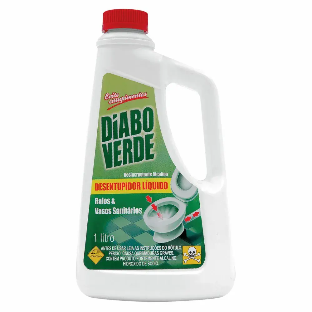 Desentupidor líquido 1L da diabo verde Nobel DO Brasil