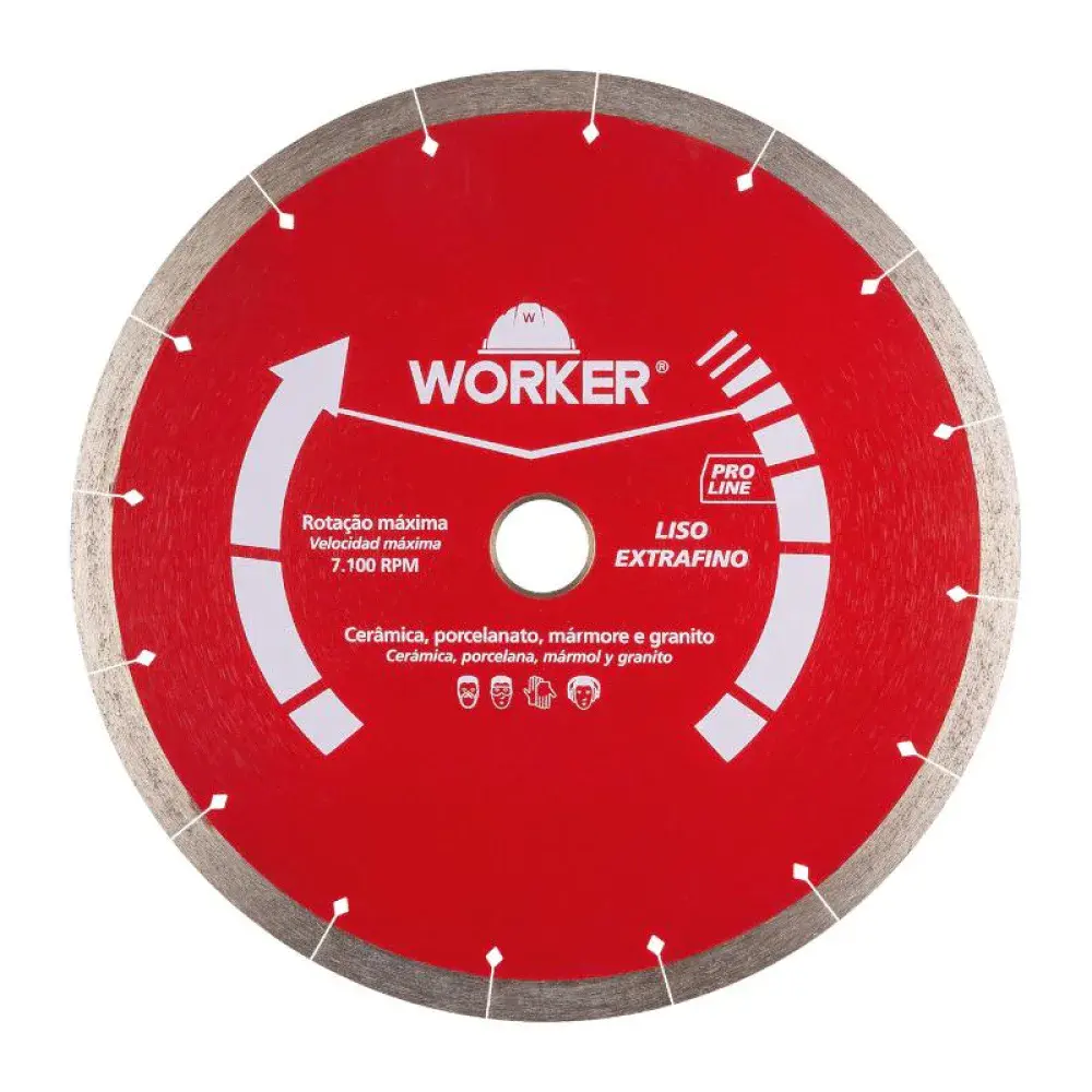 Disco diamantado 230 x 25,4MM Worker