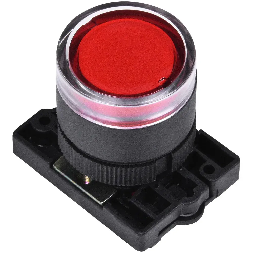 Botão de comando vermelho em plástico NP2-EW340 Chint — fotografia 8