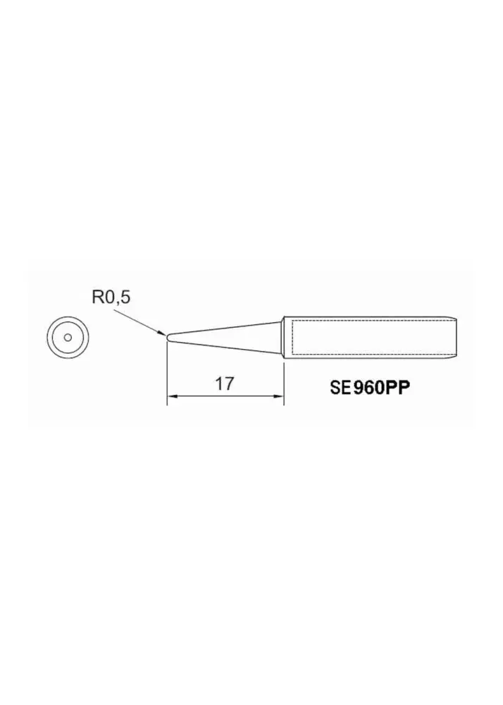 Ponta cônica SE965DPP 0,5MM Solden — fotografia de referência