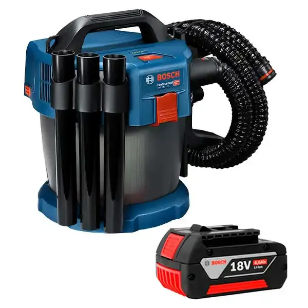 Aspirador de pó e líquido 10L 18V-10 com bateria 4,0AH Bosch — fotografia de referência