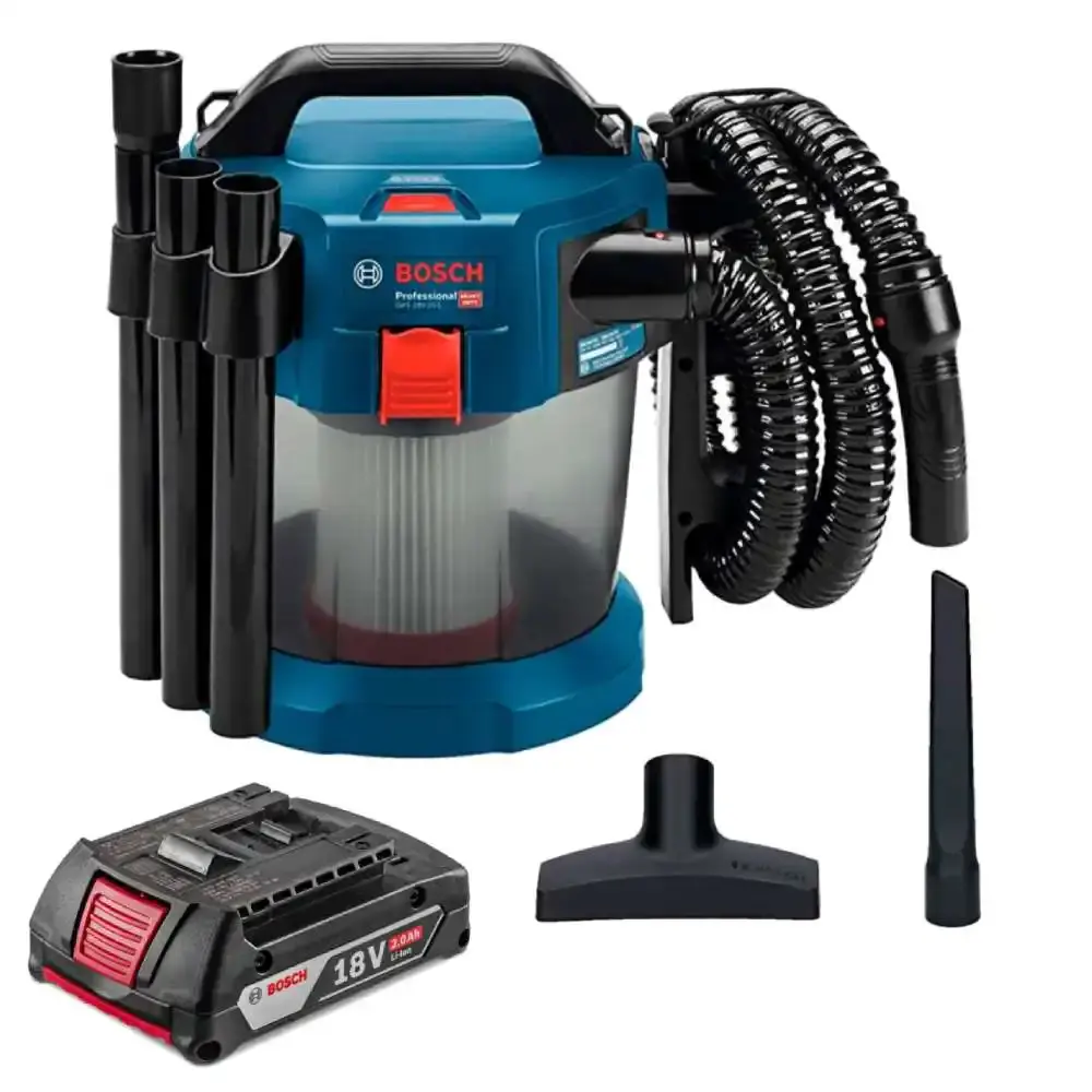 Aspirador de pó e líquido 10 litros 18V GAS 18V-10 l com bateria Bosch — fotografia de referência