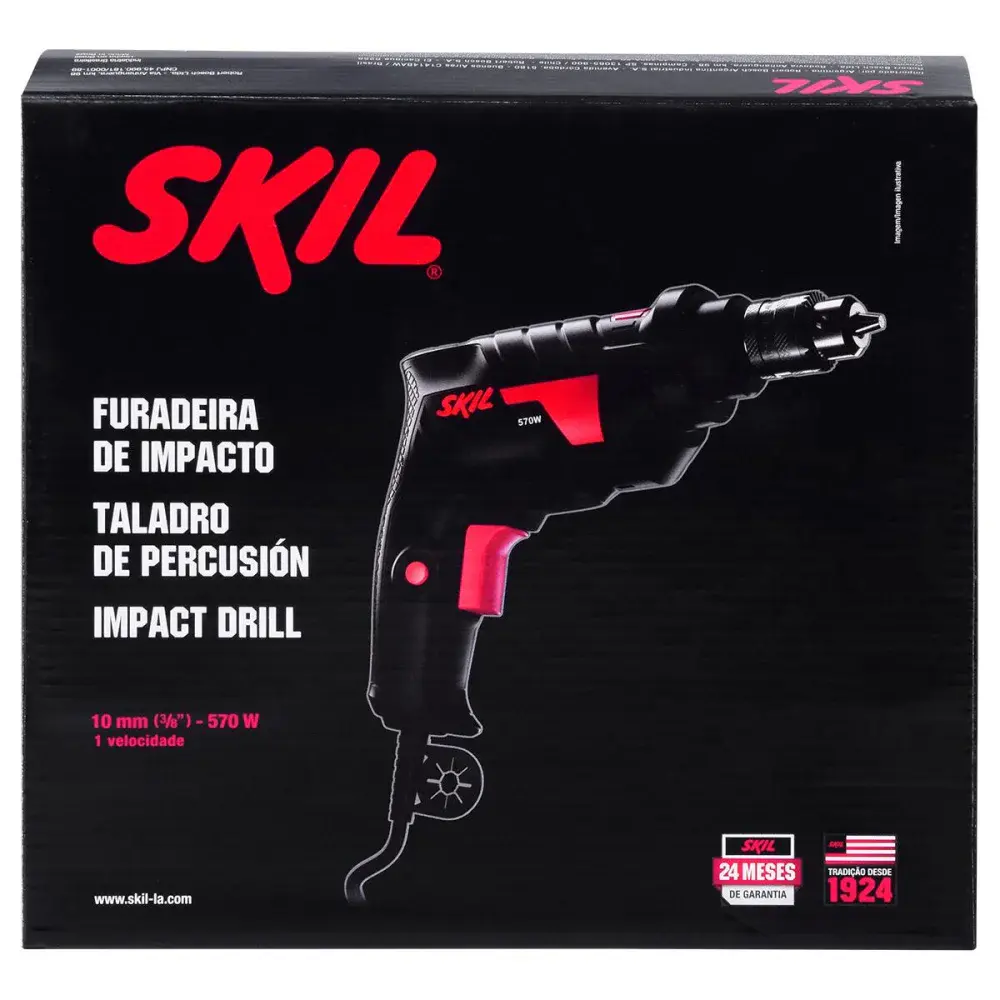 Furadeira de impacto elétrica 6600 10MM 3100RPM 570W 220V Skil — fotografia 6