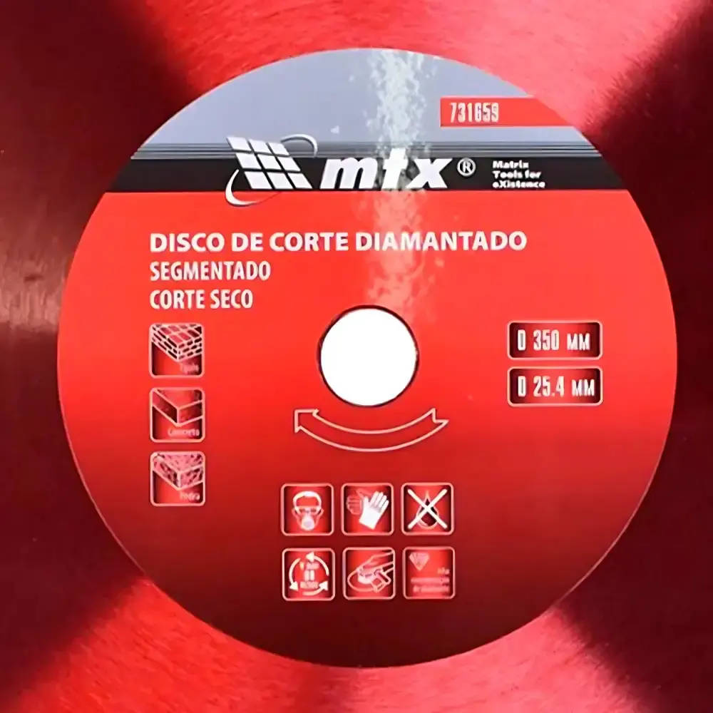Disco de corte diamantado 14 polegadas para concreto segmentado MTX — fotografia 5