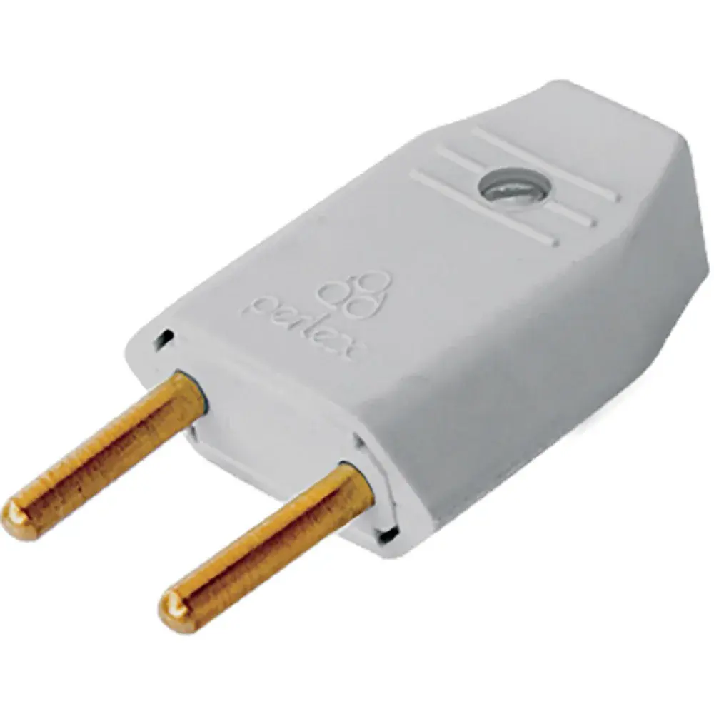 Plugue macho 2P Perlex 10A cz — fotografia de referência