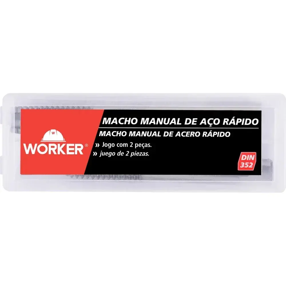 Jogo de macho manual DIN352 M16X2MM 2 peç Worker — fotografia 10