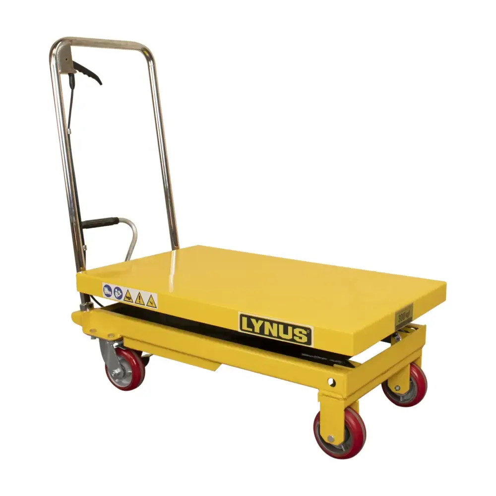 Mesa hidráulica pantográfica 300KG MHPL-300 00000247.0 Lynus — fotografia de referência