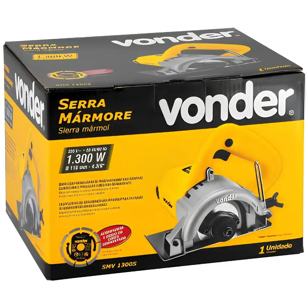 Serra mármore 4.3/8 POL SMV-1300 Vonder 110 V — fotografia 11