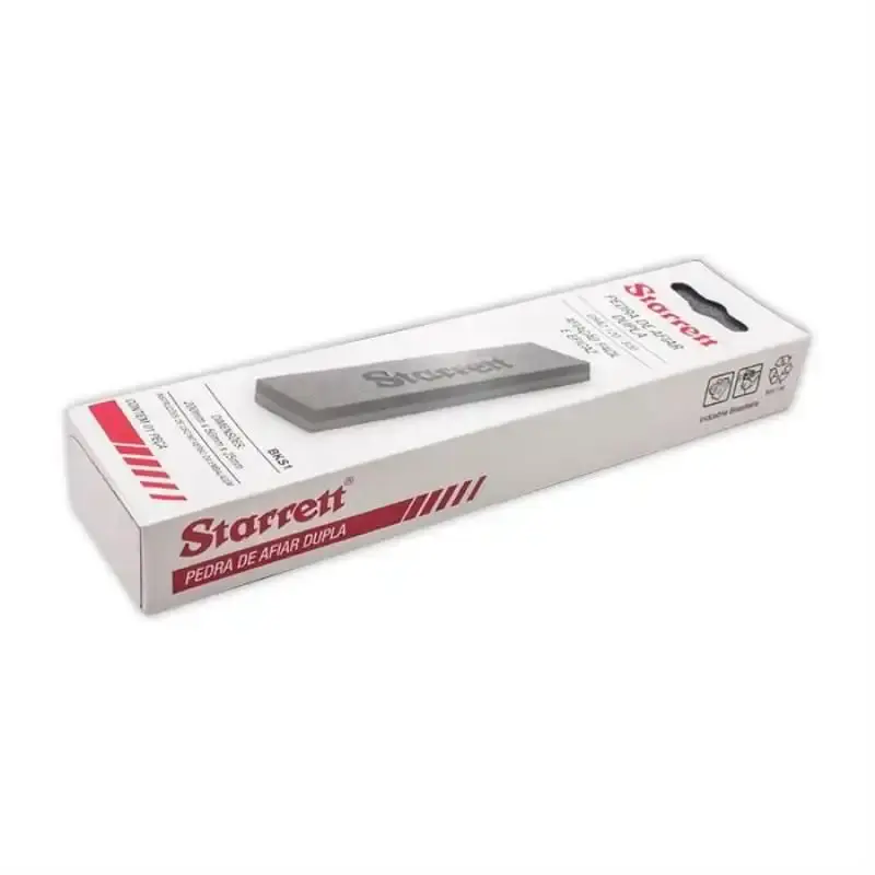 Pedra de afiar dupla face 20 CM 8 POL retangular KBKS1 Starrett — fotografia 3