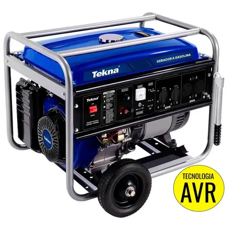 Gerador à gasolina 6,0 KVA 4 tempos bivolt GT6500FB Tekna — fotografia de referência