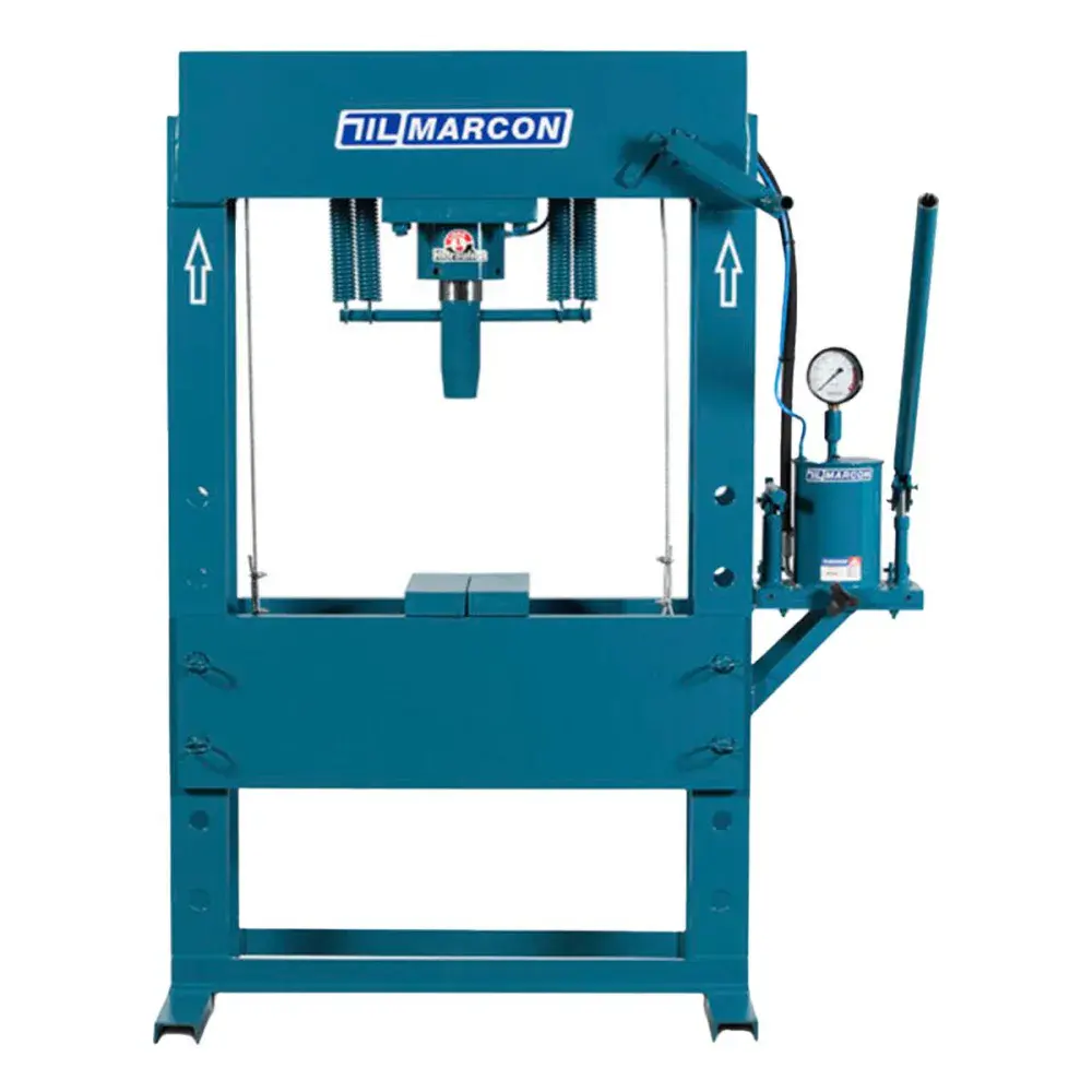 Prensa hidráulica manual MPH-60 60 toneladas com manômetro Marcon — fotografia 3