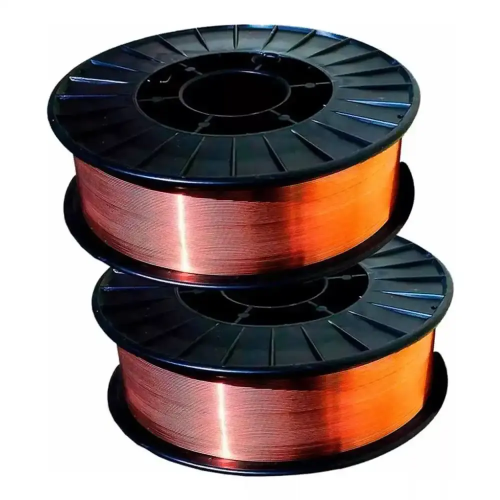 Kit 2 arames para solda MIG rolo 5 kgs 0.8MM ER70S-6 Evald — fotografia 4