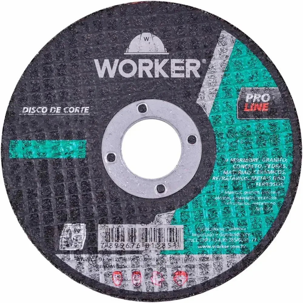 Disco corte 7 x 1/8 x 7/8 Worker — fotografia 5